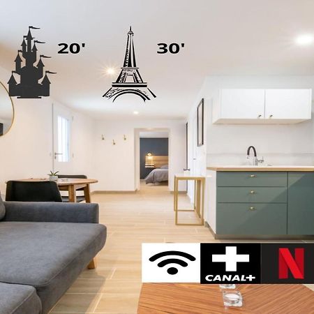 Calme Absolu, Terrasse Et Parking Entre Paris Et Disney Vaires-sur-Marne Zewnętrze zdjęcie